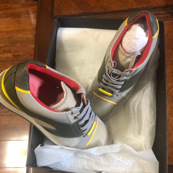 New Christian Dior Leather Sneakers 39.5EU - Picture 4 of 5